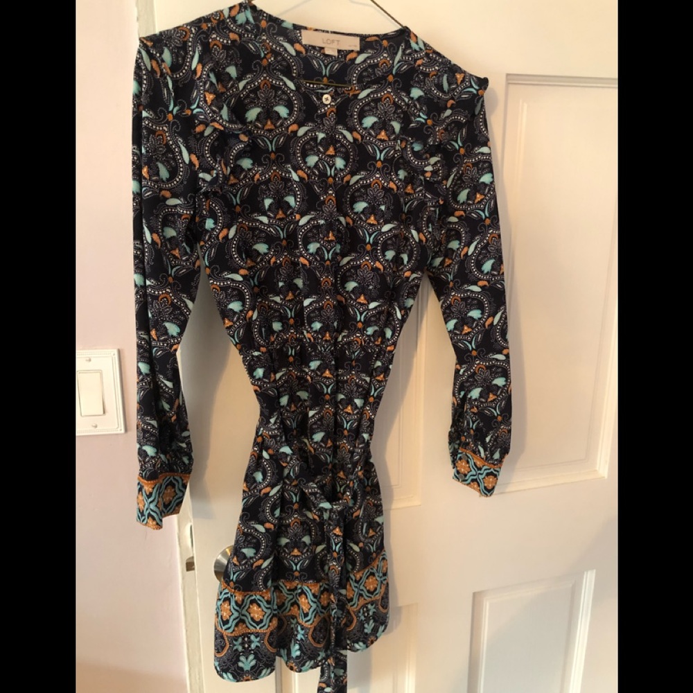 Loft multi-color dress